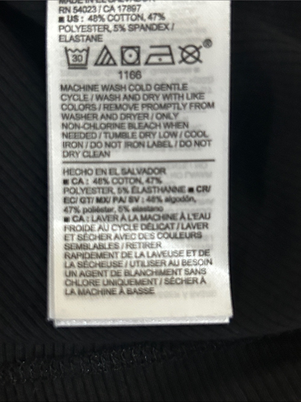 Old Navy Black Ribbed Snug Tank - Picture 5 of 6